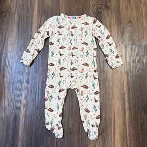 Magnetic Me Cowboy Western Lightweight Footed Sleeper Baby 3-6 Months